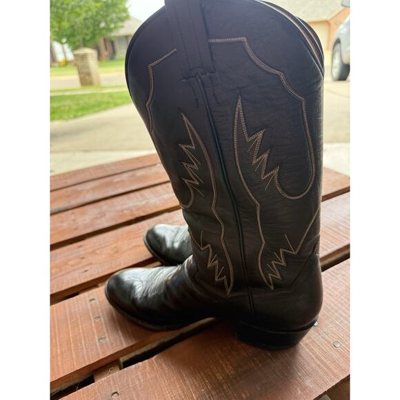 Panhandle Slim Mens Western Cowboy Boots Black Leather Size 10.5B main image 11